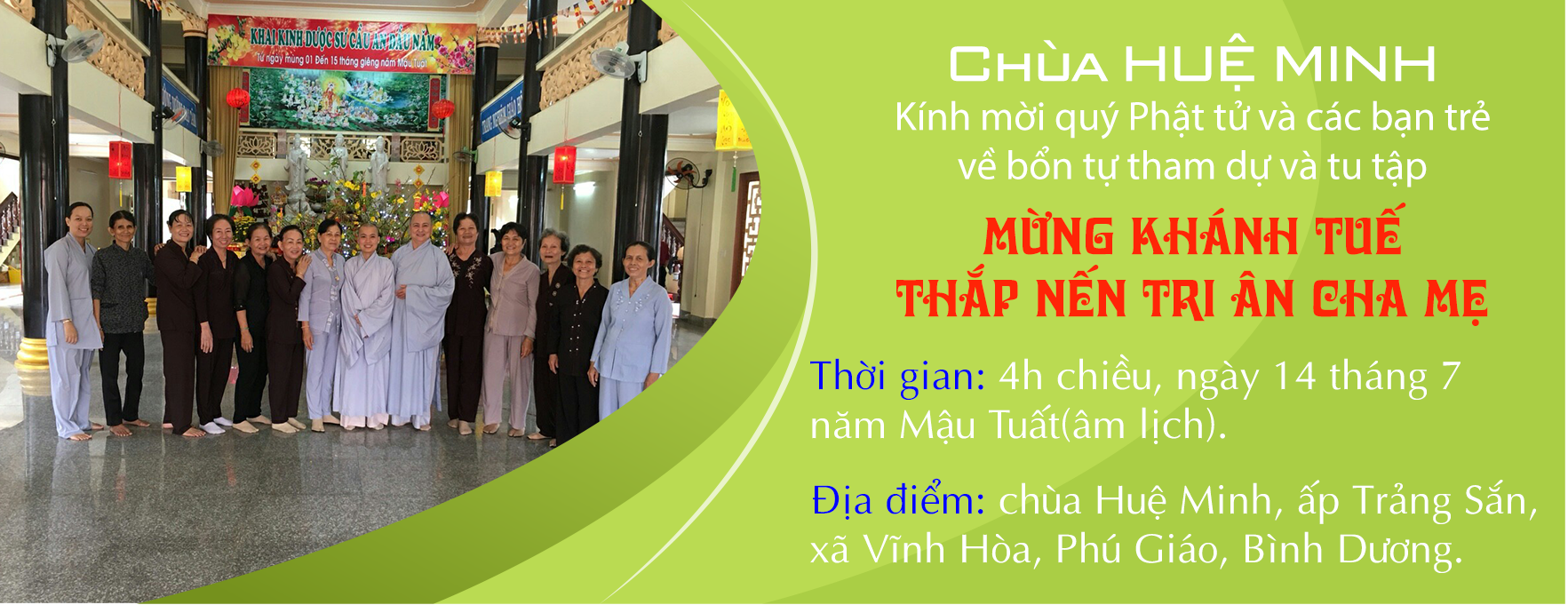 Mừng Khánh Tuế - Thắp Nến Tri Ân Cha Mẹ