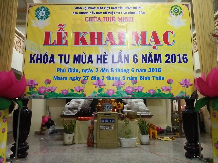 CHÙA HUỆ MINH: HOÀN TẤT KHÂU CHUẨN BỊ KHÓA TU MÙA HÈ LẦN VI