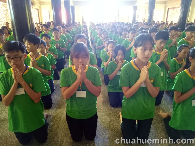 HÌNH ẢNH NGÀY TU HỌC ĐẦU TIÊN “TUỔI TRẺ HƯỚNG PHẬT” LẦN VII – 2017 TẠI CHÙA HUỆ MINH