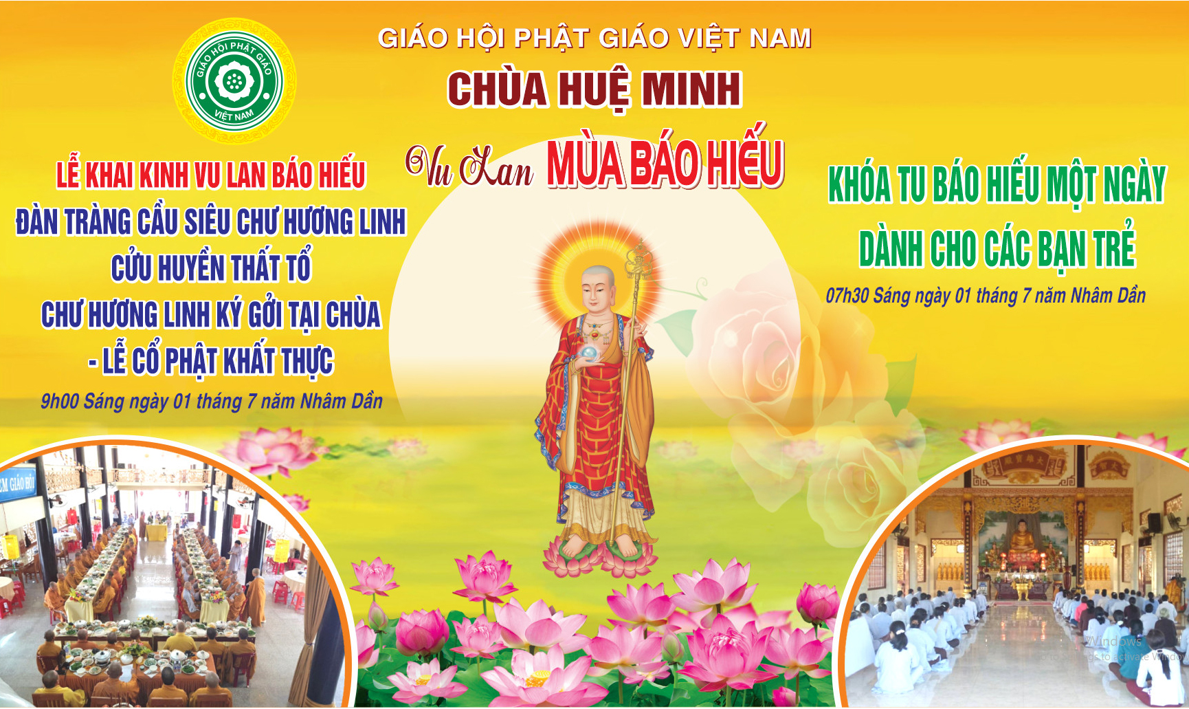 Đàn Tràng Cầu Siêu Chư Hương Linh Cửu Huyền Thất Tổ, Chư Hương Linh Ký Gởi tại chùa - Lễ Cổ Phật Khất Thực