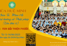 Danh sách đăng ký khóa sinh khóa sinh khóa tu mùa hè 2023