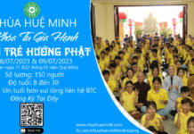 Danh sách khóa sinh Khóa tu Tuổi Trẻ Gia Hạnh chủ đề “TUỔI TRẺ HƯỚNG PHẬT” kỳ 2/2023