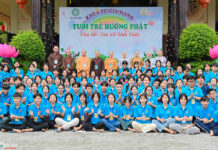 Hình tập thể ngày 2 ở khóa tu mùa hè 2024 lần 1