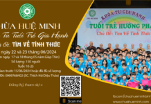 Đăng ký Khóa tu Tuổi Trẻ Gia Hạnh với chủ đề “Tìm Về Tỉnh Thức” lần 2/2024