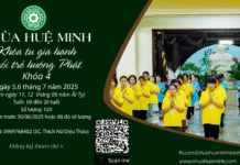 Đăng ký Khóa tu gia hạnh tuổi trẻ hướng Phật khóa 4/2025 Đăng ký Khóa tu gia hạnh tuổi trẻ hướng Phật khóa 4/2025