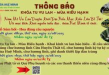 Đăng ký Khóa tu Vu Lan 2025